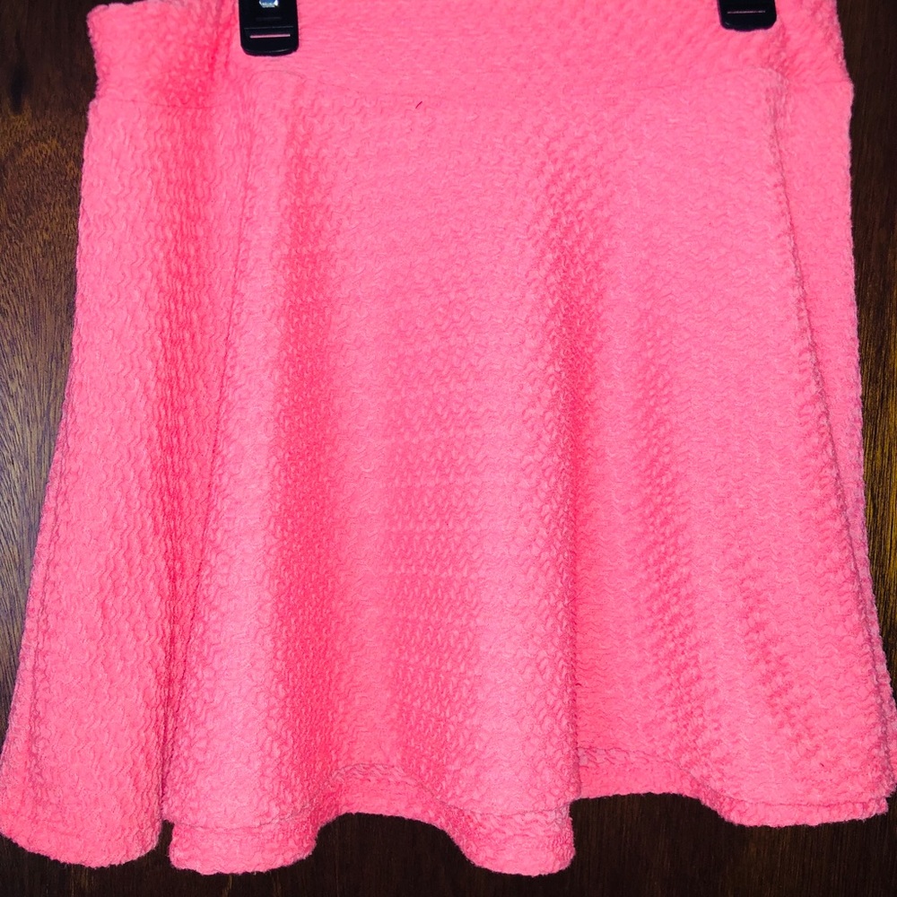 Pink girls plus size skirt